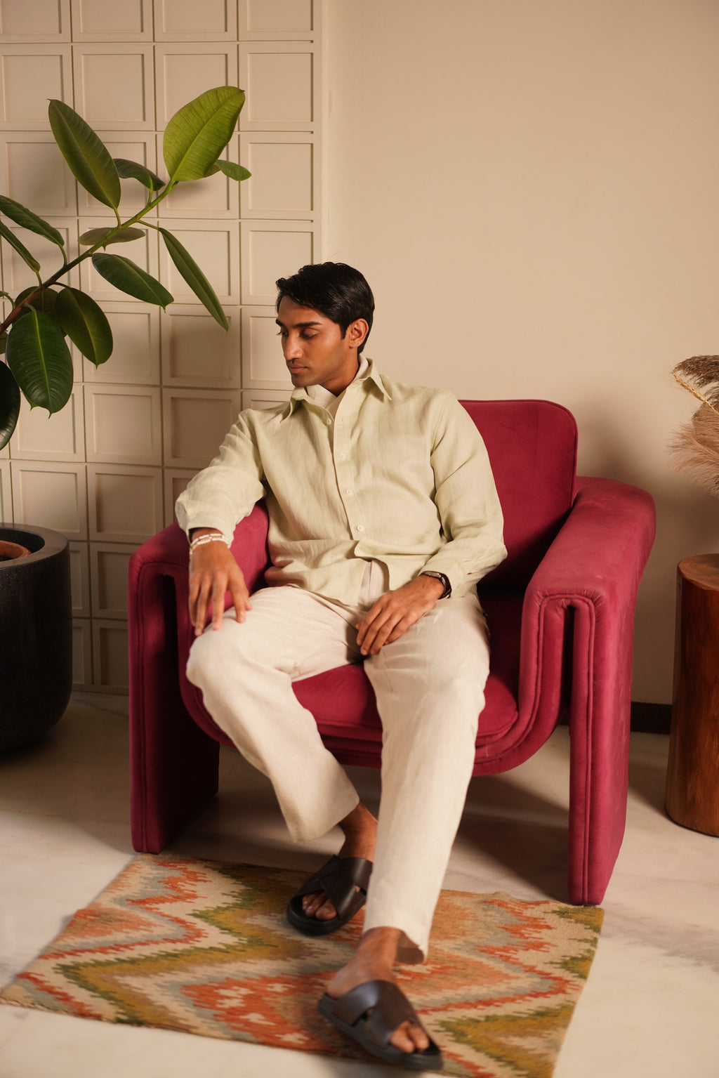 Natural trousers