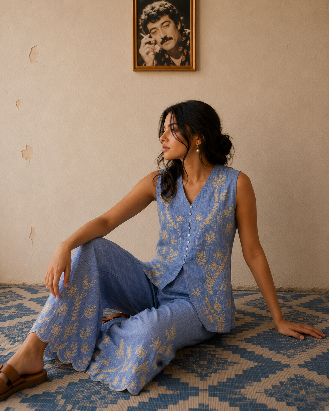 Chambray Pants